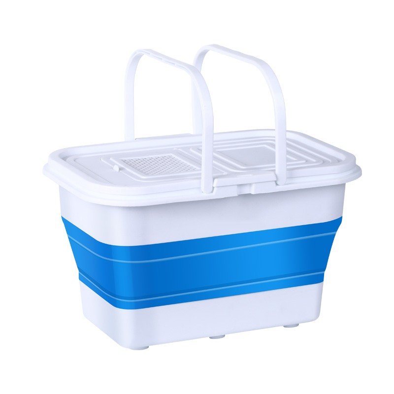 Capable of folding live buckets of fish fishing gear with portable portable buckets and thick fish drums with multifunctional fishing boxes